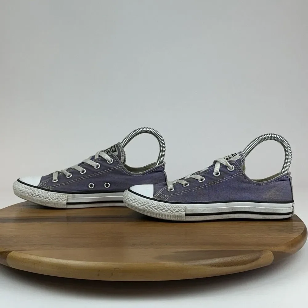 Big Kids Girls Converse Chuck All Star Purple Low Casual Sneakers Shoes Size 3 Y